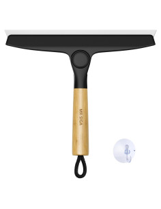 Limpiador de Silicona MR.SIGA 25.4 cm Mango de Bambú Negro