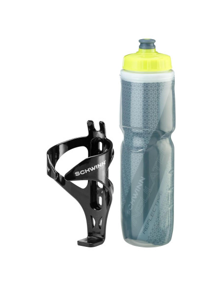 Botella de Agua Aislada Schwinn 750 mL con Soporte Reflectante