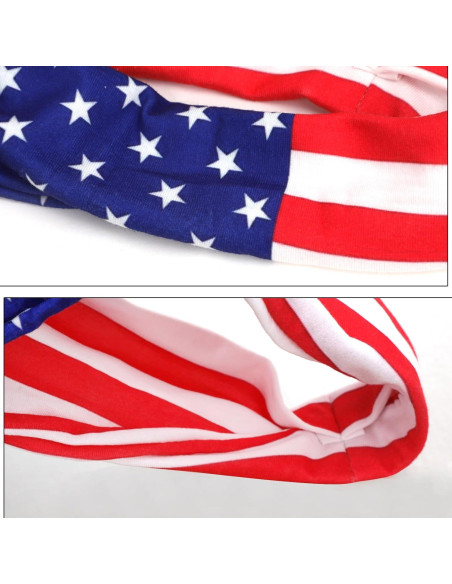 3 Bandas de Sudor JIAHG Bandera EE. UU. Elásticas Absorbentes