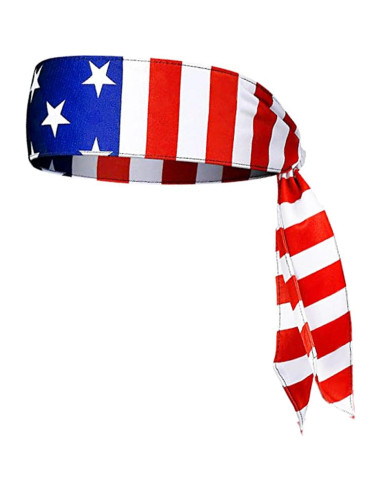 3 Bandas de Sudor JIAHG Bandera EE. UU. Elásticas Absorbentes