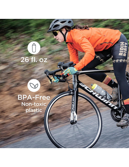 Botella de Agua Aislada Schwinn 750 mL con Soporte Reflectante