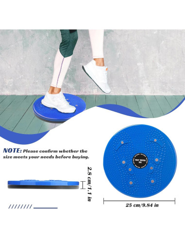 Tablero de Ejercicio Rotatorio Pineraap 25cm Azul