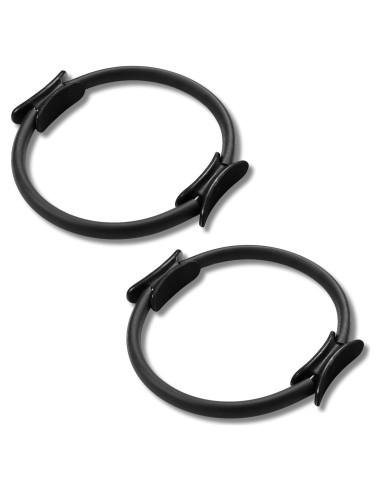 Anillo de Pilates ADERFIA 2 Paquete 35.56 cm con Mangos Acolchados
