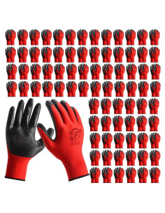 Guantes de Jardinería Goma 90 Pares Unisex 23 cm