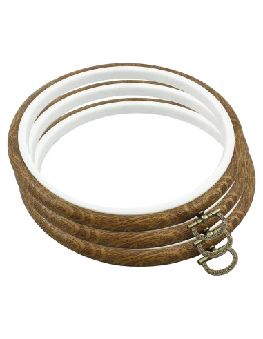 Aros de Bordado Redondos Bonsicoky 17cm - 3 Piezas