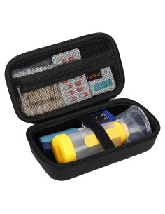 Funda de Transporte Canboc para Inhalador de Asma - Negro
