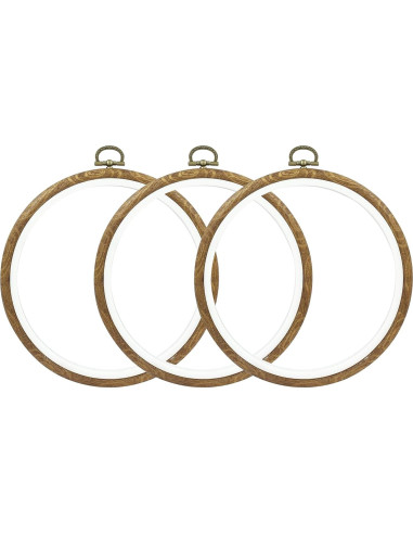 Aros de Bordado Redondos Bonsicoky 17cm - 3 Piezas
