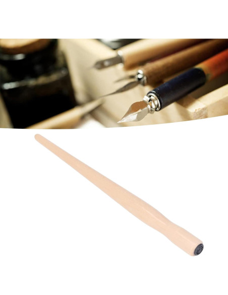 Juego de 10 Soportes de Pluma de Madera Sándalo para Caligrafía