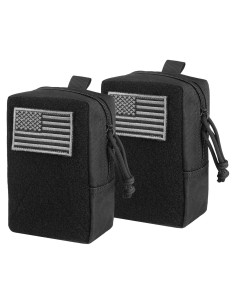 Bolsa Táctica AMYIPO Mini MOLLE Compacta 15x10x5cm 2PCS