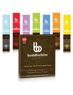Set de 140 Varitas de Incienso Mecka Buddha Bliss - Aromaterapia