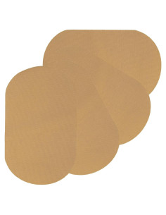 Parche de Planchar PATIKIL 4 PZS Terciopelo Albaricoque 18x11 cm