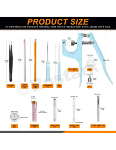 Kit de Botones a Presión Rustark 90 Sets 12.5mm 6 Colores 2