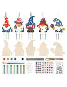 Kit de Campana de Viento Navideña Lemonfilter 10 Piezas DIY