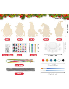 Kit de Campana de Viento Navideña Lemonfilter 10 Piezas DIY 2