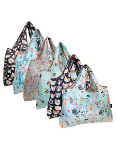 Bolsa Grande Plegable Reutilizable Allydrew - 6 Unidades