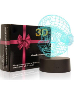 Lámpara de Noche LED 3D TITISKIN con 7 Colores y USB 2