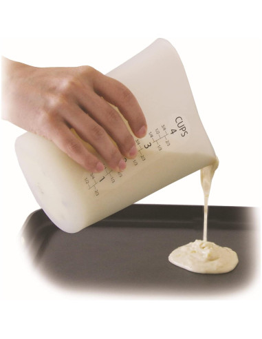 Juego de 3 Tazas de Medir Silicona Flexible iSi Basics