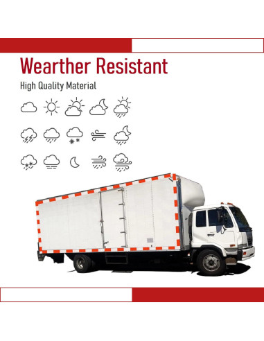 Cinta Reflectante DOT-C2 5 cm x 30.48 m THKULKME Rojo Blanco