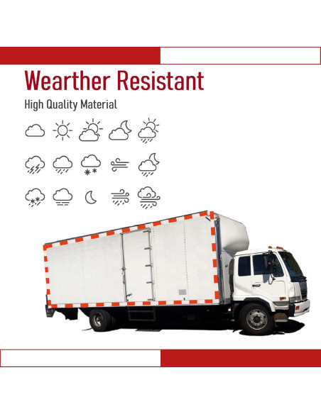 Cinta Reflectante DOT-C2 5 cm x 30.48 m THKULKME Rojo Blanco