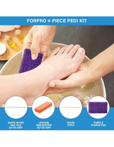 Kit de Pedicura Desechable ForPro de 4 Piezas - 200 Unidades
