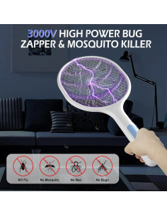 Zapper Eléctrico de Insectos VANELC 3000V - 2 Unidades 2