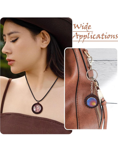 Bandejas de Pendientes de Madera Craftdady 9 Pcs con Cabochones