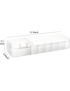 Caja de Almacenamiento para Lentes de Contacto MUQING 2 PCS Blanca 2