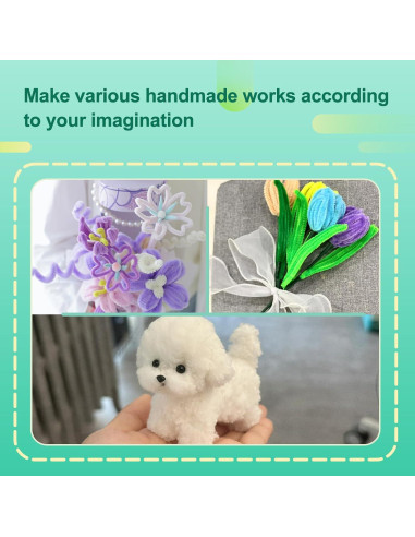 100 Limpiapipas Verde Limón Zlulary para Manualidades DIY