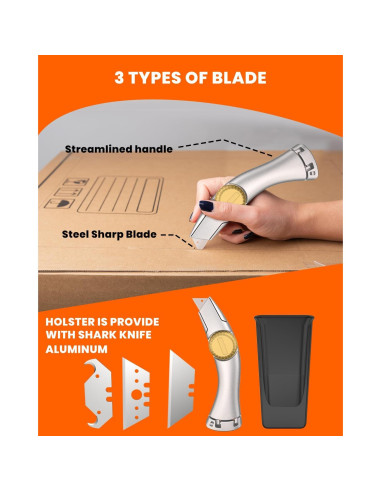 Cuchillo Utilitario Bilivein 2 Paquetes - Cuchillas de Aluminio