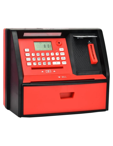Alcancía Electrónica ATM Like Electronic AP-G972E - Negro/Rojo