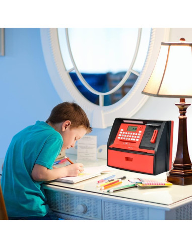 Alcancía Electrónica ATM Like Electronic AP-G972E - Negro/Rojo