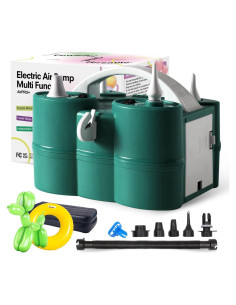 Bomba de aire eléctrica GreatWhip 3 en 1 portátil para globos
