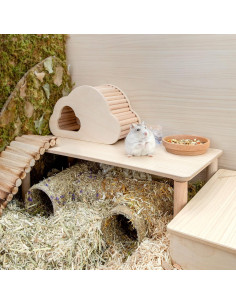 Plataforma de Madera Niteangel para Hámsters y Roedores 18 cm 2