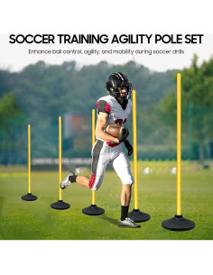 Bastones de Agilidad MDTMR MD-PFC-6 Ajustables 6PCS 2