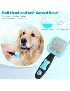 Cepillo Slicker para Perros y Gatos PETPAWJOY - 16x5.99cm 2