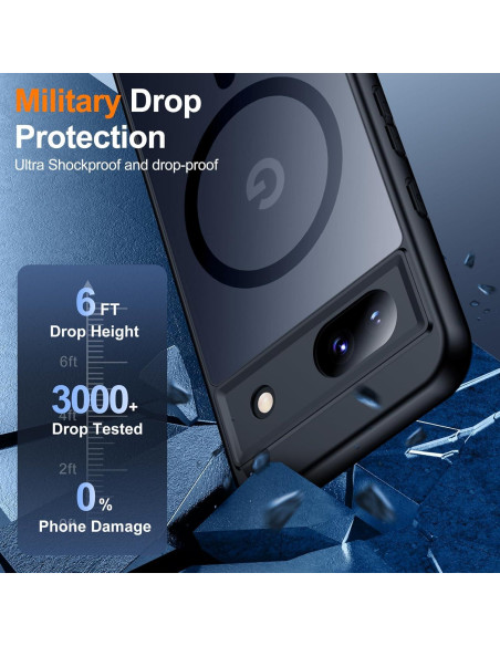 Funda Magnética Teloxy para Google Pixel 8A - Protección Militar Funda Magnética Teloxy para Google Pixel 8A - Protección Militar
