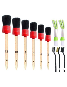 Juego de Cepillos de Detalle para Auto Nurkul - 11 Piezas