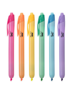 Marcadores Fluorescentes Mr. Pen, 6 Colores Brillantes, 0.7mm