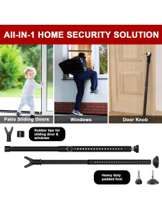 Barra de Seguridad Ajustable Keplrend para Puertas 99-135cm 2