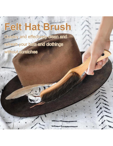 Cepillo para Sombreros Starfa de Cerda de Jabalí 26.9 cm