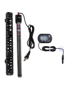 Calentador de Acuario Sumergible MQ 200W con Termostato y Termómetro