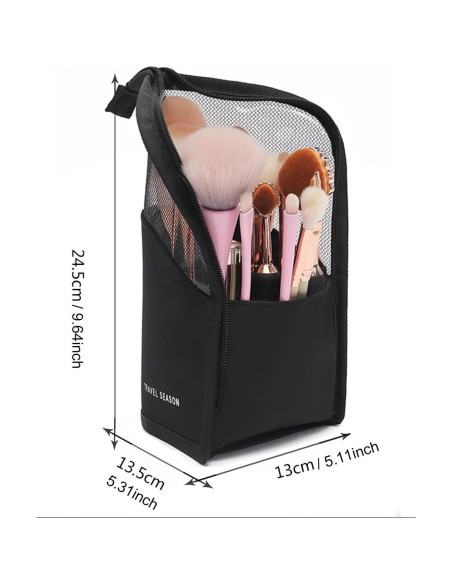 Estuche de Viaje Linsiter para Brochas de Maquillaje Negro Estuche de Viaje Linsiter para Brochas de Maquillaje Negro
