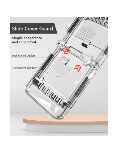 Protector de Interruptor de Luz ILIVABLE Autoadhesivo Transparente