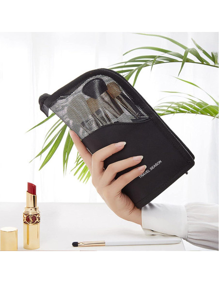 Estuche de Viaje Linsiter para Brochas de Maquillaje Negro Estuche de Viaje Linsiter para Brochas de Maquillaje Negro