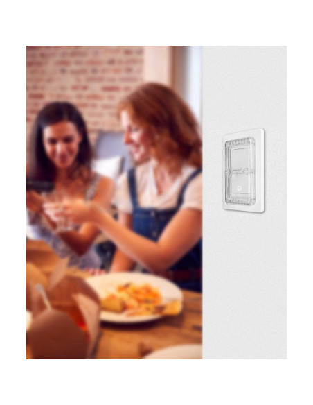 Protector de Interruptor de Luz ILIVABLE Autoadhesivo Transparente