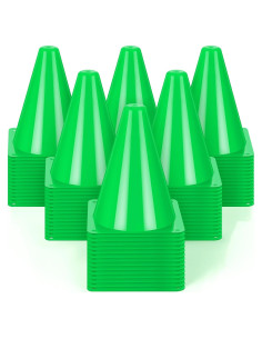Conos de Tráfico Mini Geetery 100 Pcs 18 cm Verde