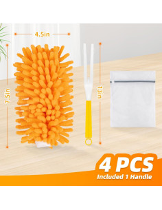 Recargas de Plumero Reutilizables Nicemiya 4 Piezas Microfibra 2