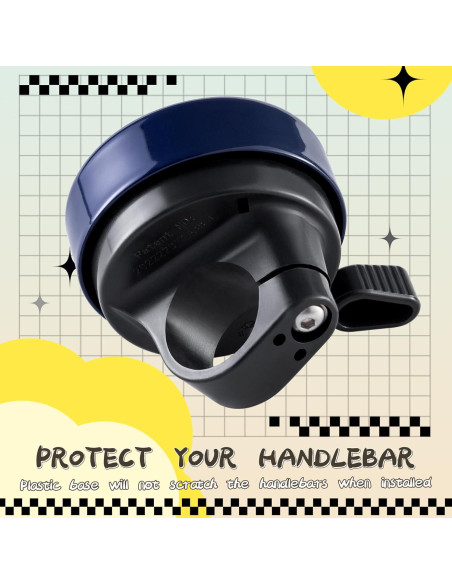 Timbre de bicicleta ROCKBROS para niños - 22.2mm azul