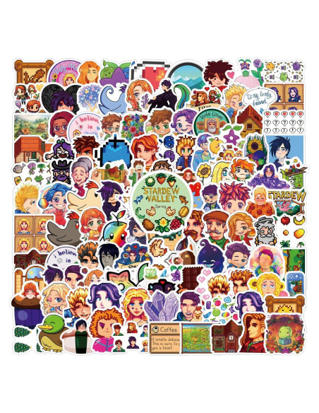 Paquete de 146 Stickers de Vinilo Impermeables JJIJIAN Paquete de 146 Stickers de Vinilo Impermeables JJIJIAN