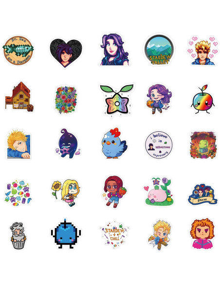 Paquete de 146 Stickers de Vinilo Impermeables JJIJIAN Paquete de 146 Stickers de Vinilo Impermeables JJIJIAN